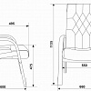 Офисный стул T-9928WALNUT-CF 