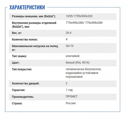 Медицинский шкаф &amp;quot;МД 1 1650/SG&amp;quot; 