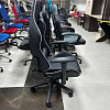 Игровое кресло Cactus CS-CHR-030BLS черный/серебристый