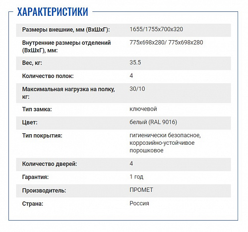 Медицинский шкаф &amp;quot;МД 2 1670/SG&amp;quot; 