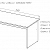 Стол рабочий 1600х800х750 мм