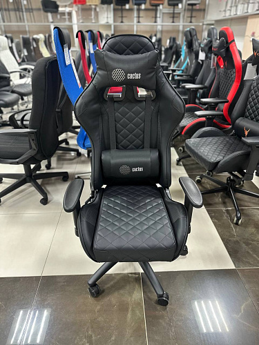 Игровое кресло Cactus CS-CHR-030BL черный